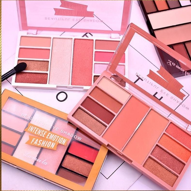 Bảng phấn mắt kèm phấn má Lameila 10 ô | BigBuy360 - bigbuy360.vn