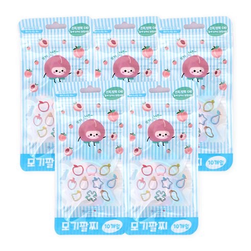 Set vòng đeo tay silicon chống muỗi cho trẻ em Peach Apple (set 5 túi x 10 cái)