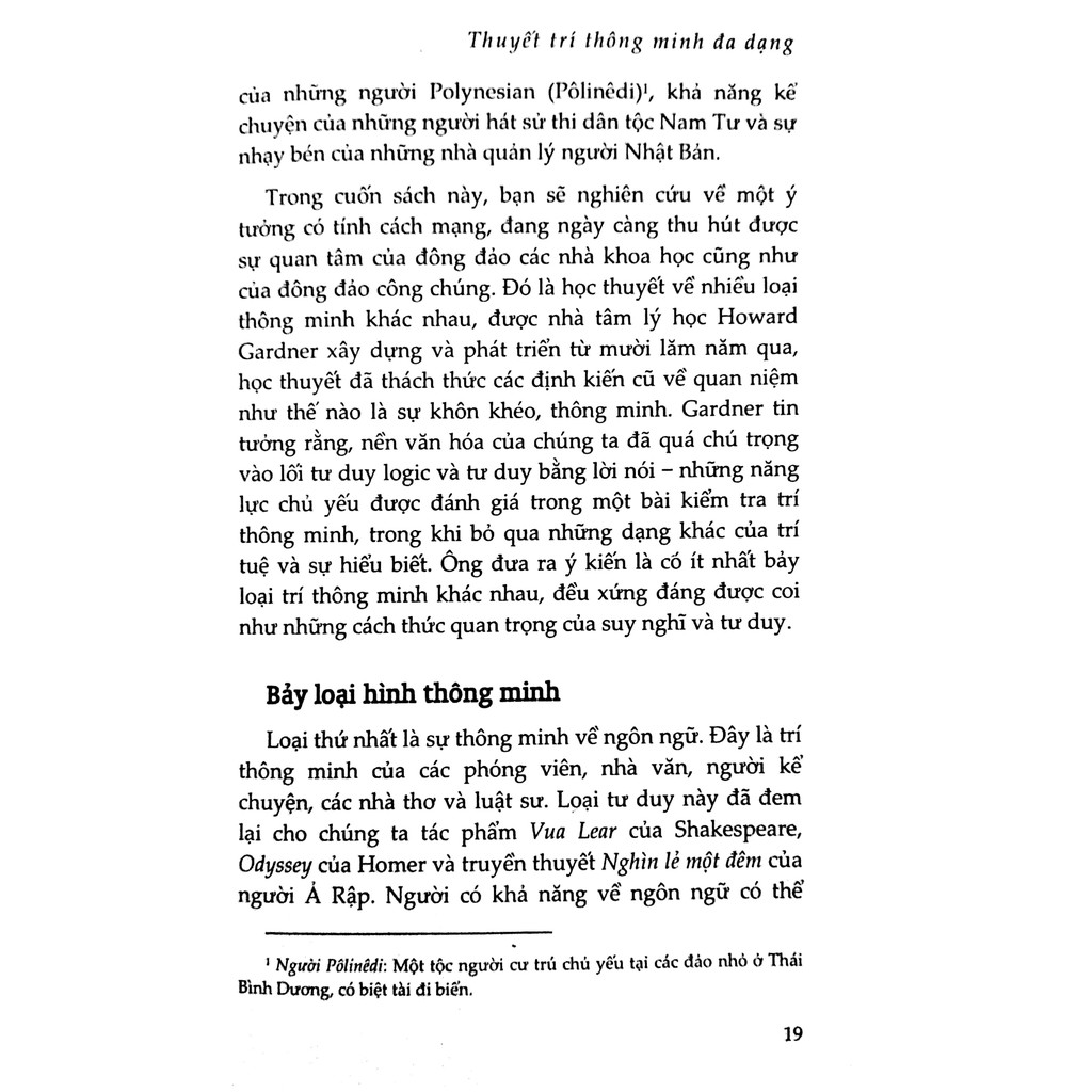 Sách - 7 Loại Hình Thông Minh (Tái Bản )