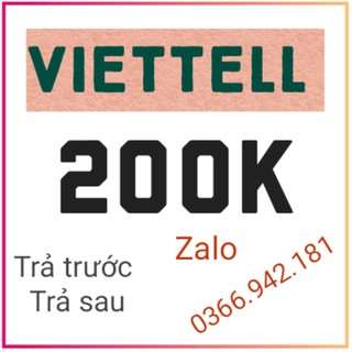 Thẻ Viettel 200K