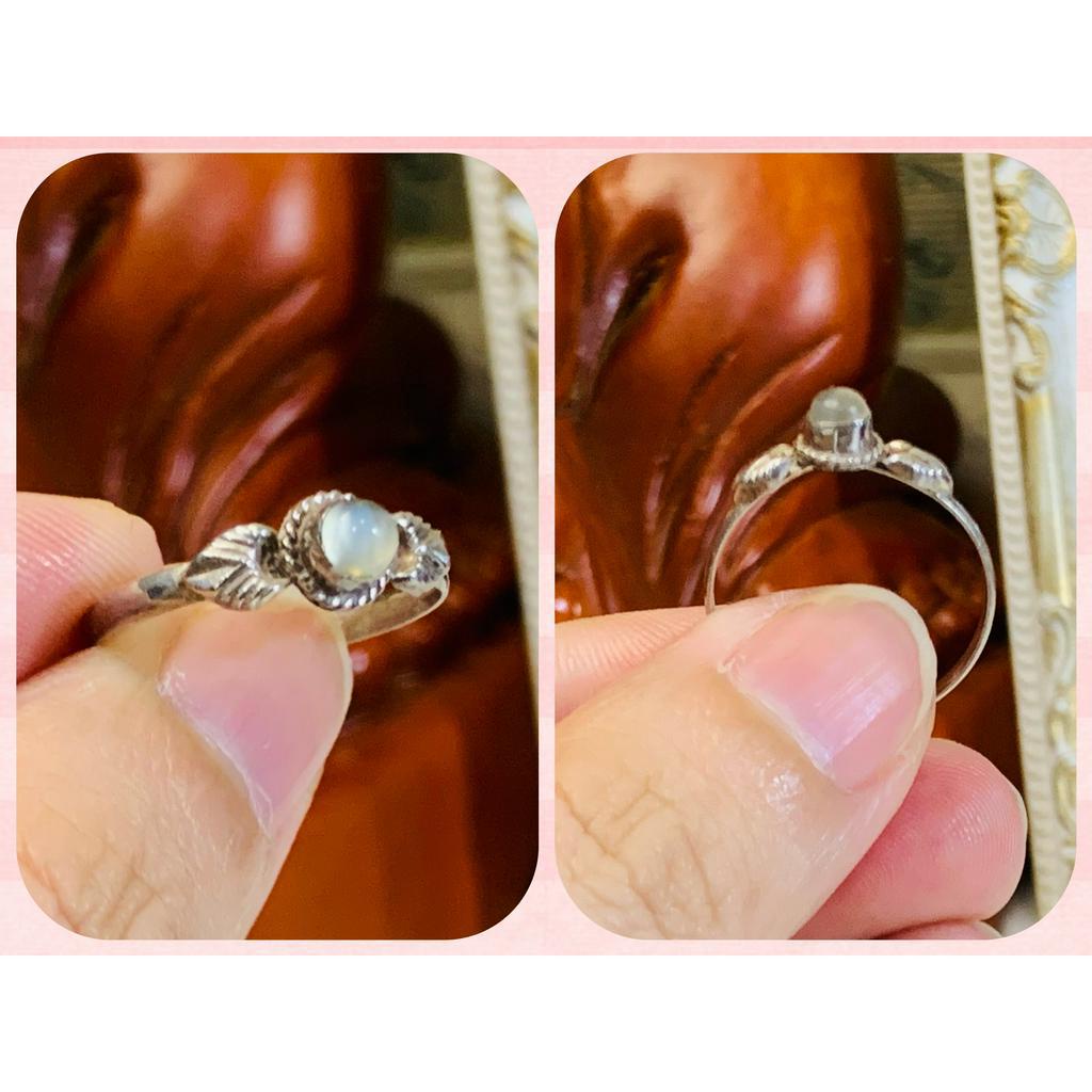 N.135  Nhẫn bạc vintage đ.á tự nhiên | Si Nhật | Japan | 2HAND | trang sức nhật bản