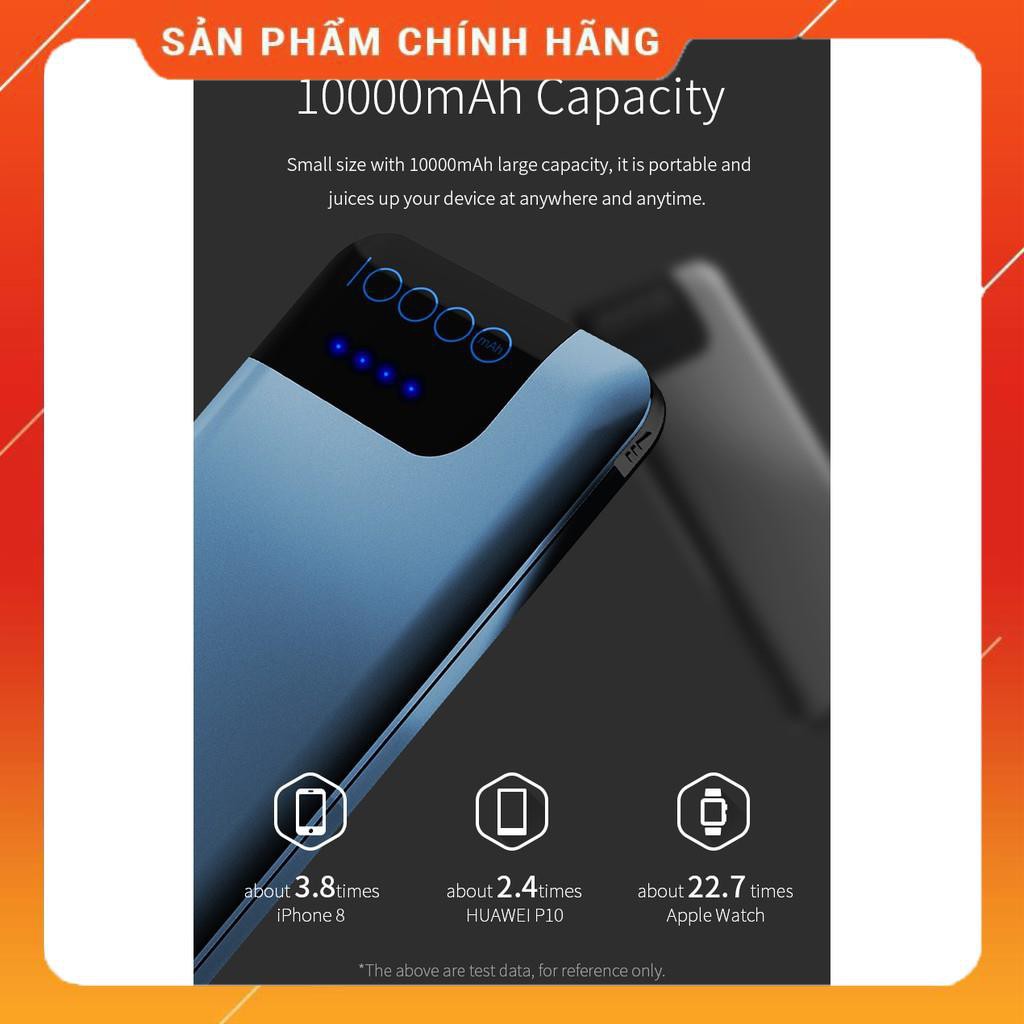 Pin dự phòng Rockspace P40 hỗ trợ sạc nhanh Quickcharger QC3.0 Power Bank 10000mAh.