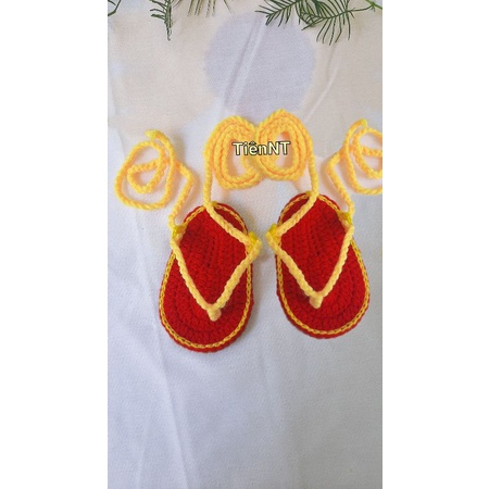 Giày dép len chiến binh kẹp ngón len handmade cho bé từ sơ sinh đến 24 tháng nhiều mẫu nhiều màu