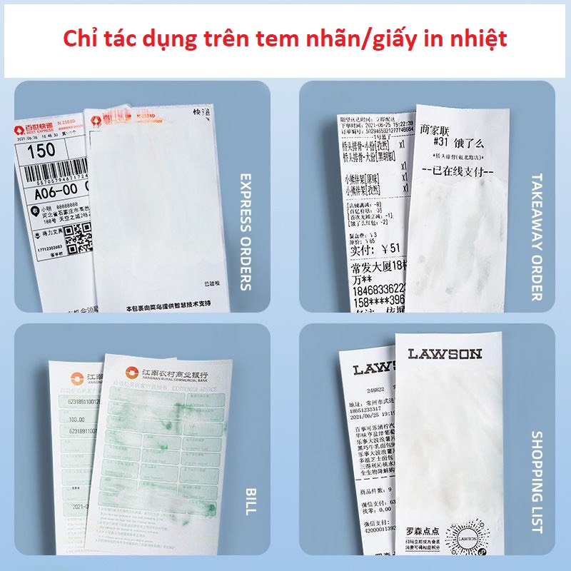 Chai lăn 10ml dung dịch xóa thông tin cá nhân trên giấy in nhiệt (DM-116)