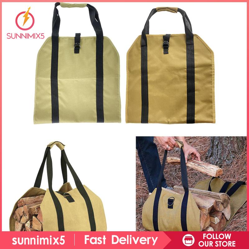 Túi Tote Đựng Gỗ Lửa Nướng BBQ Trong Nhà