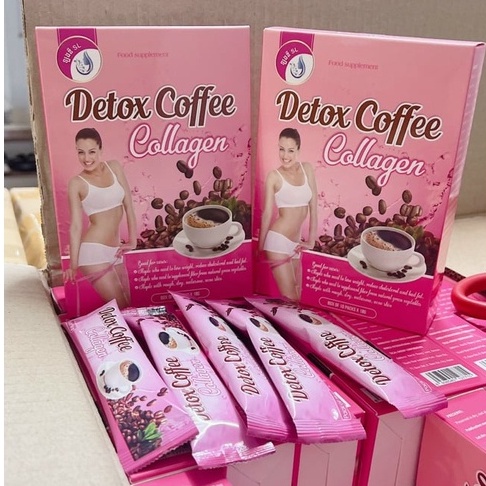 Detox Cà Phê Giảm Cân Colagen Hộp 10gói Giảm Mạnh