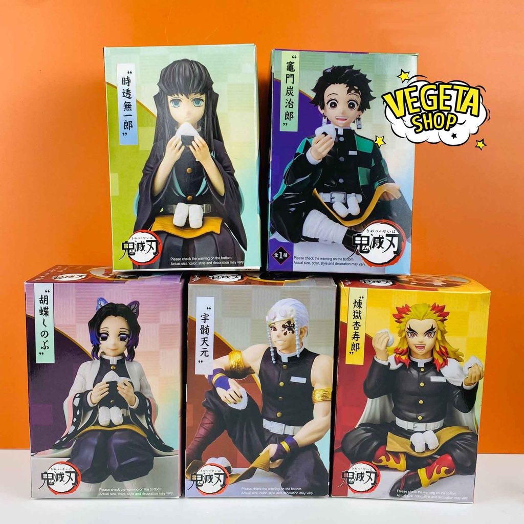 Mô hình Kimetsu No Yaiba - Thanh gươm diệt quỷ Tanjiro Nezuko Zenitsu Inosuke Rengoku Giyu Shinobu Tokito Iguro Kanroji