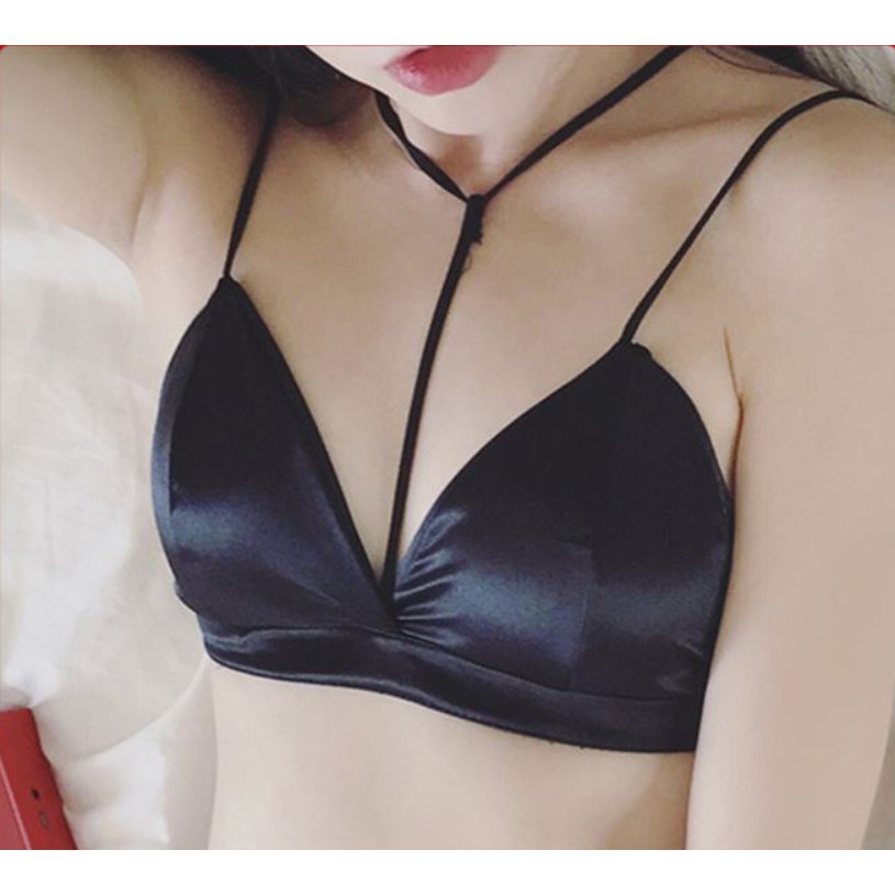 Bra satin cổ V Sexy | BigBuy360 - bigbuy360.vn