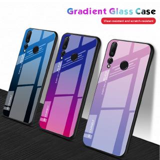 Ốp lưng Huawei Nova 4 3 3i 3e Vỏ điện thoại cứng bằng kính cường lực Gradient
