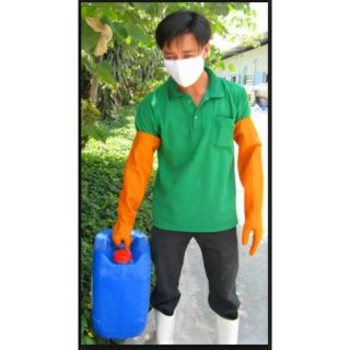 Combo 10 đôi Bao tay Găng tay cao su Hàn Quốc LOẠI DÀY DÀI TỐT 40CM, bảo hộ lao động giá rẻ (giao màu ngẫu nhiên)
