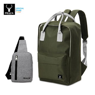 Combo balo hàn quốc praza & túi đeo messenger bl151 + dc095