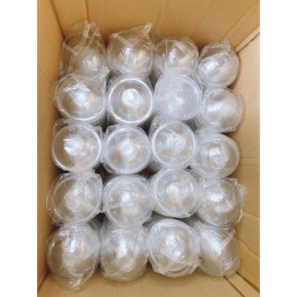 Ly nhựa cứng loại dày có nắp cầu, nắp cầu riêng - 360ml, 500ml - Ly nhựa PET