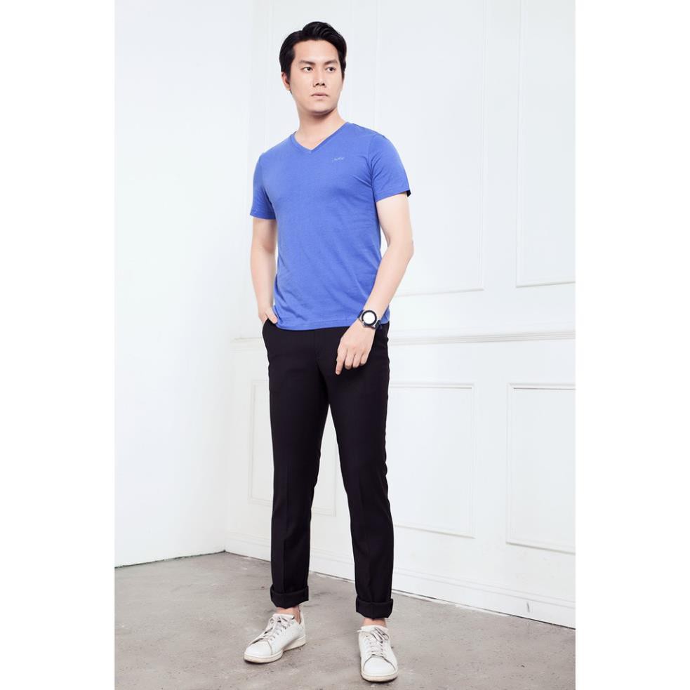 Áo Thun Không Cổ T.Shirt Nam Blentino BL-TS06, Loại Cổ Tim, Không Bai Giãn.