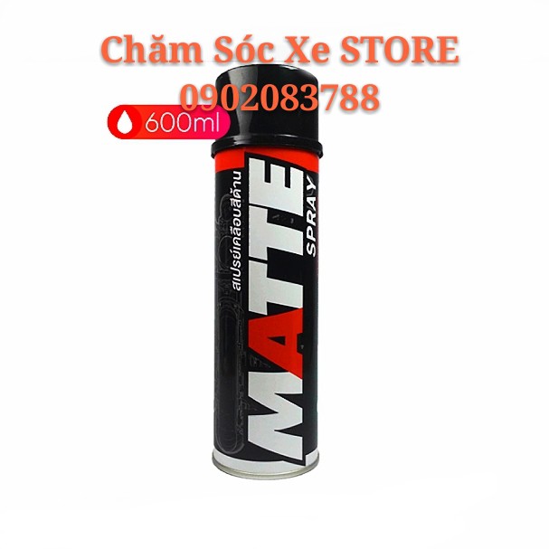 MATTE SPRAY Làm Đậm Dàn Áo Nhám - Dung dịch làm mới dàn áo sơn nhám LUBE71 MATTE SPRAY 600ML chamsocxestore