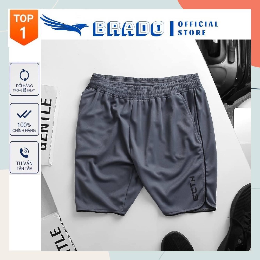 Quần đùi nam, quần tập gym ECHT chơi thể thao, mặc ở nhà kiểu dáng đẹp chất vải Thun Lạnh Thái cao cấp co giãn 4 chiều