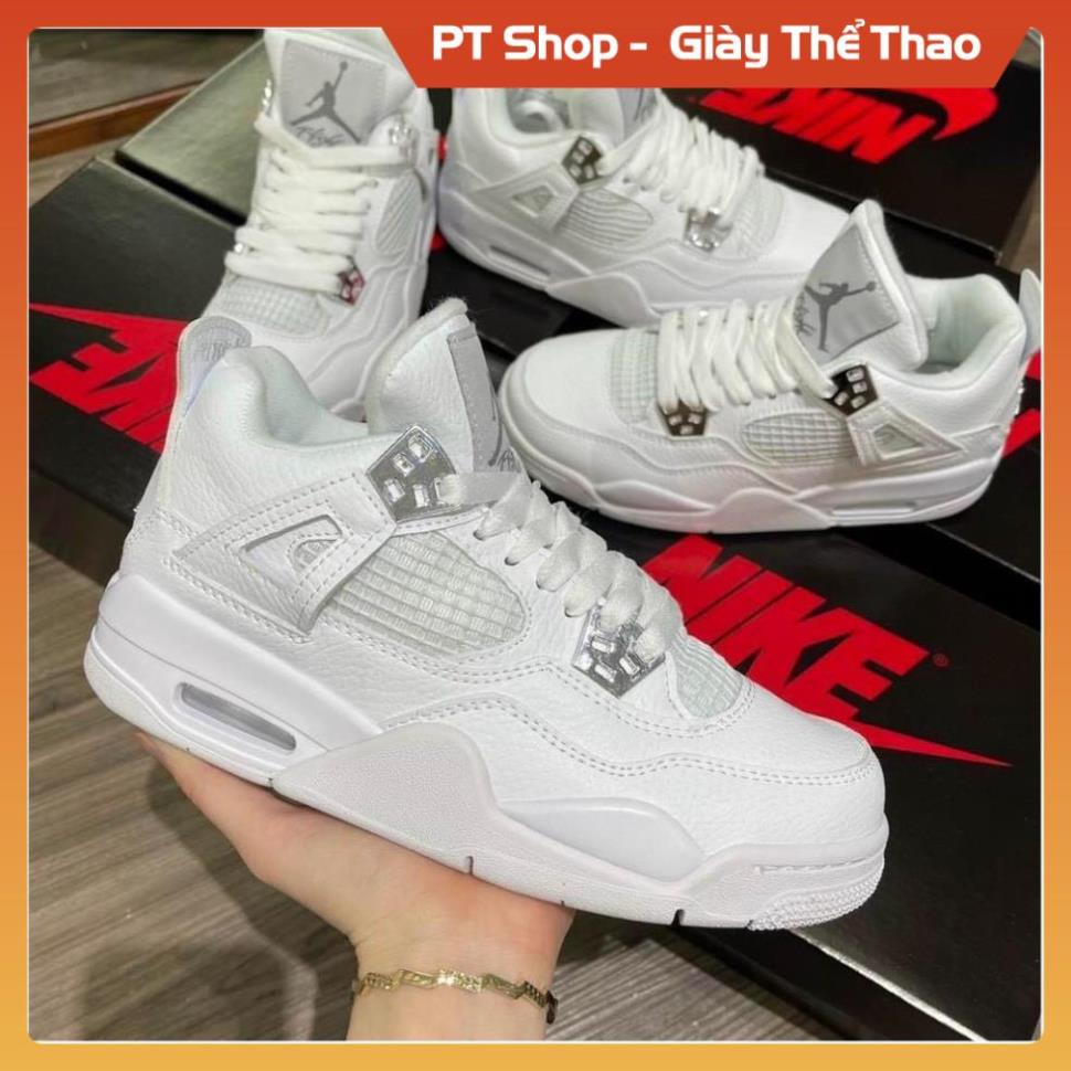 Giày Thể Thao Air jordan 4 màu kem + jd4 các màu hot , giày sneaker Jd trắng đen xanh đỏ