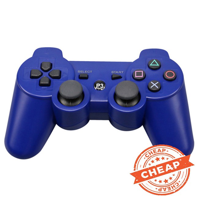 Giảm giá 70% Bộ điều khiển trò chơi Gamepad Bluetooth không dây cho Sony PS3, Blue Giá gốc 177.000 đ - 15C166