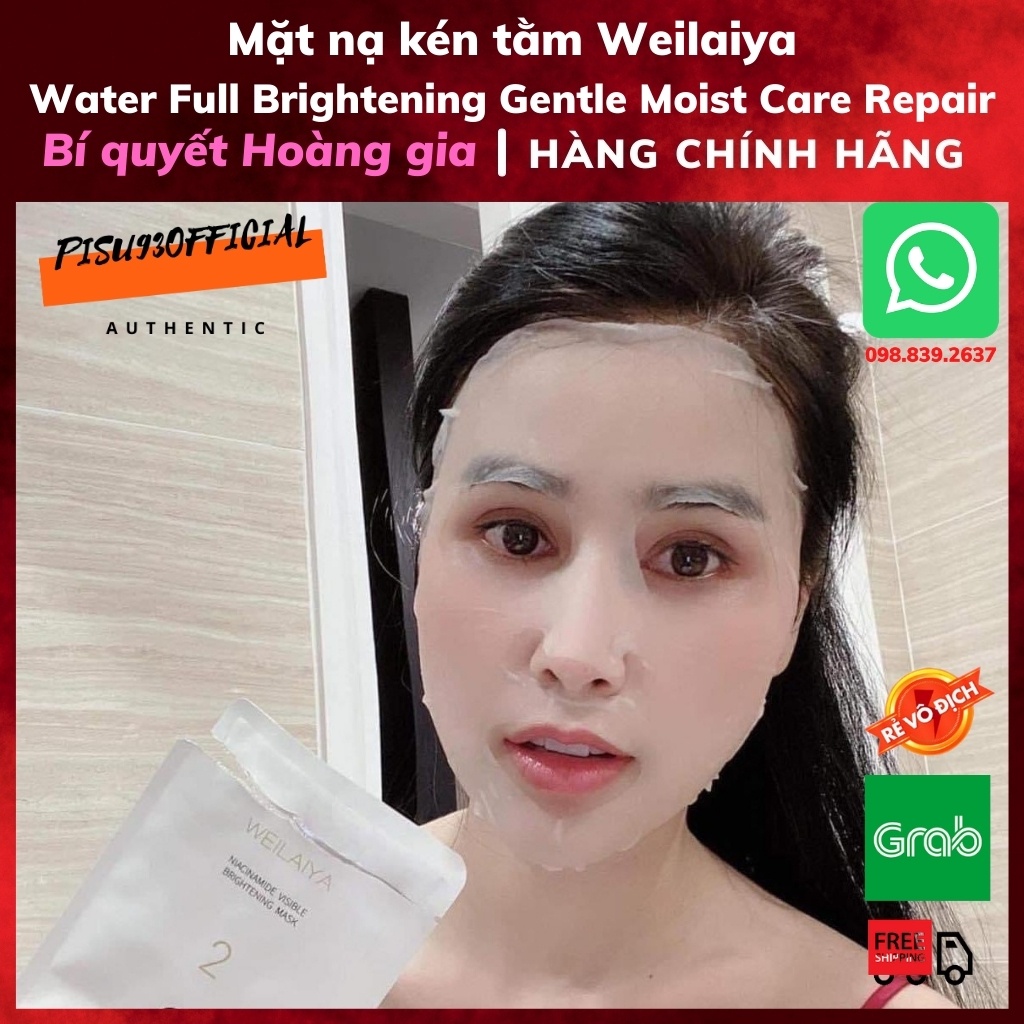 Mặt nạ dưỡng ẩm, dưỡng trắng, se khít lỗ chân lông, kén tằm Weilaiya Water Full Brightening Gentle Moist Care Repair | WebRaoVat - webraovat.net.vn