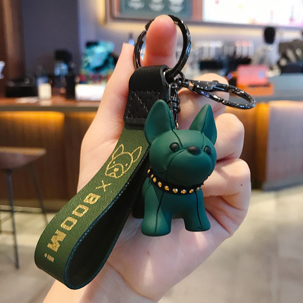 Móc Chìa Khóa Hình Chó Bull Hoạt Hình Dễ Thương