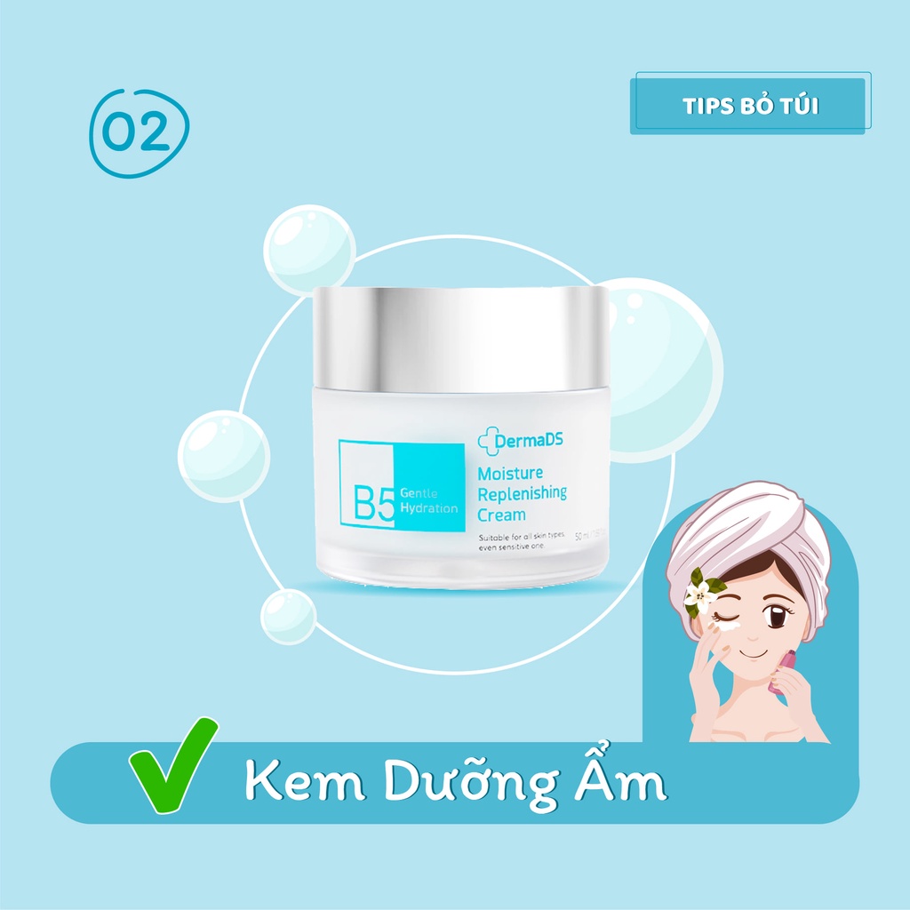 [ DermaDS Mỹ phẩm chính hãng Hàn Quốc ] Kem dưỡng cấp ẩm B5