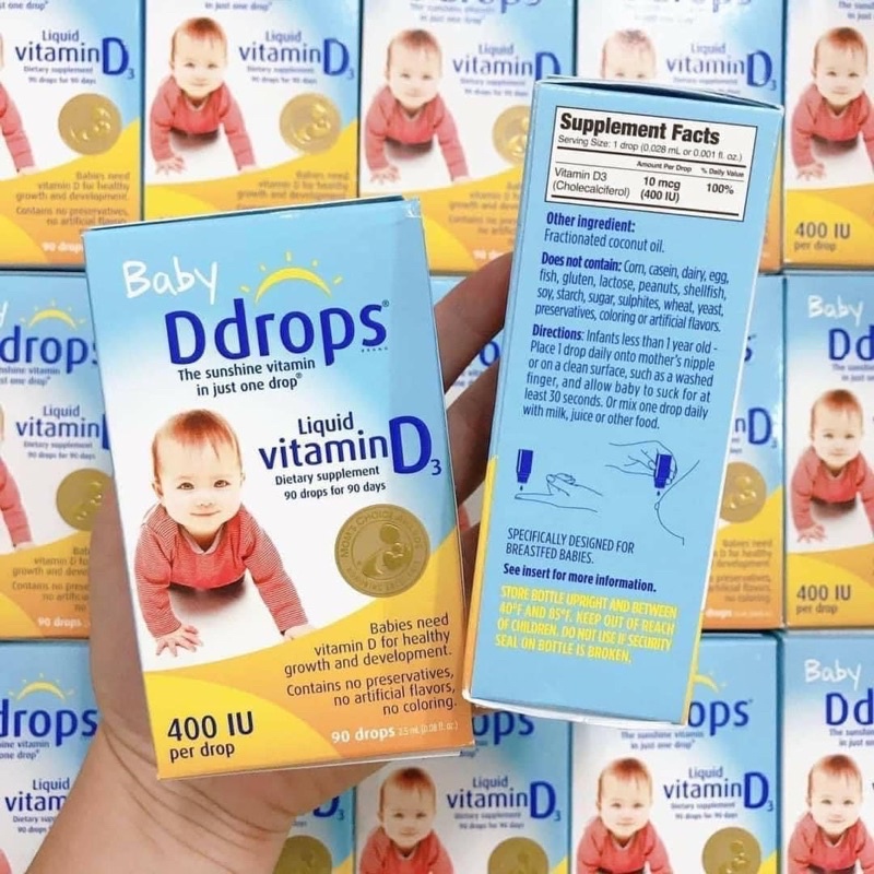 Vitamin D3 Baby Drops Mỹ 90 giọt