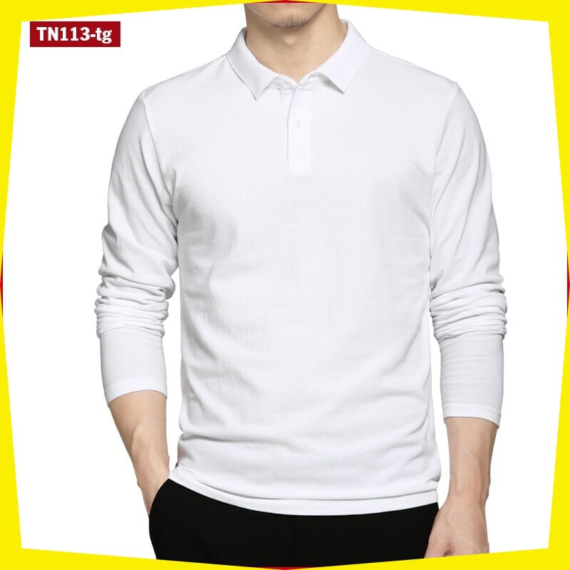 áo thun nam tay dài trơn có cổ TN113 nhiều màu sắc chất sợi tre pha trẻ trung | BigBuy360 - bigbuy360.vn