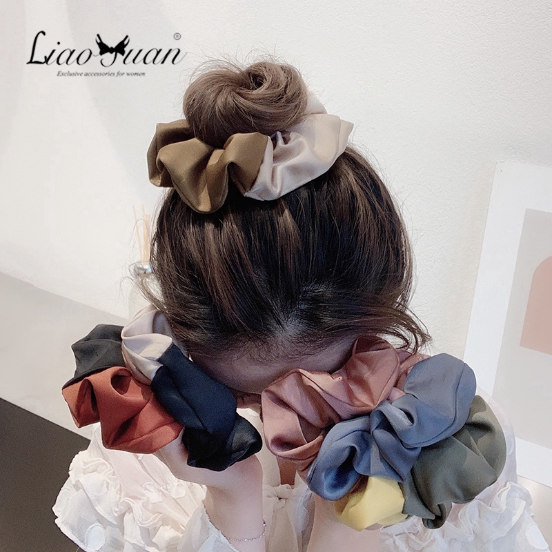 Dây buộc tóc hình tròn đơn giản thời trang cho nữ  d2071309