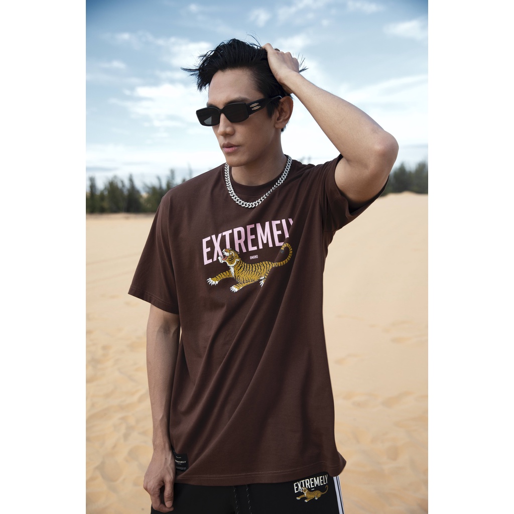 Áo Thun Amand x Unisex Tiger Vibe T-Shirt - Brown