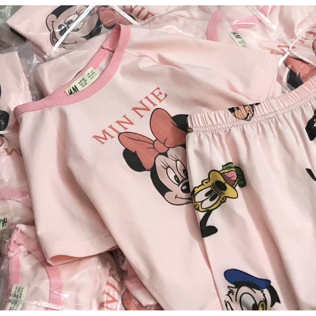 Bộ Minie Mickey hồng HM