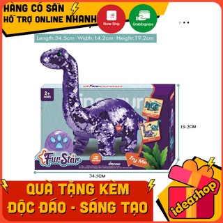 Chú khủng long tím điều khiển từ xa đồ chơi cho bé, quà sinh nhật cho bé - ideashop.vn