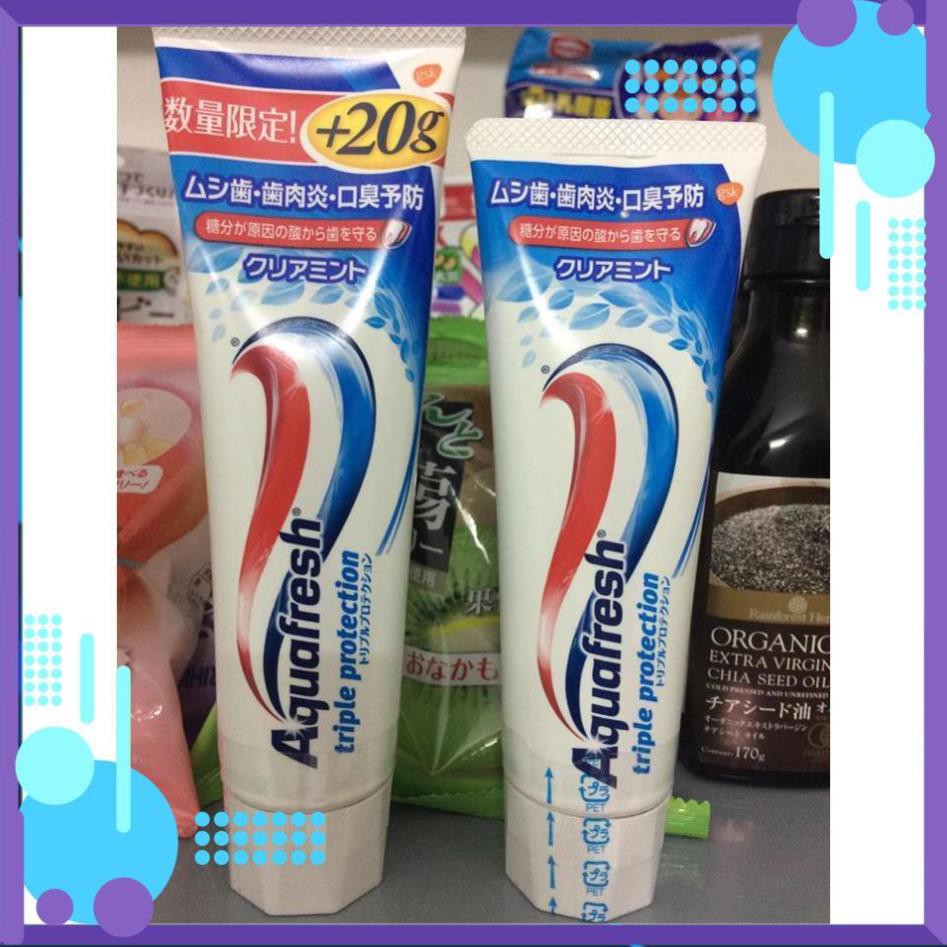 ⚡ Cộng thêm 20G giá ko đổi Kem đánh răng Aquafresh Nhật ⚡