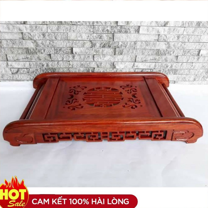 Khay Trà Gỗ Hương Cao Câp - KT :DÀI 47 RỘNG 27 CM Hàng cao cấp