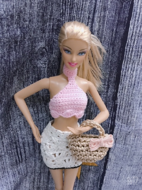 Túi cói handmade cho barbie
