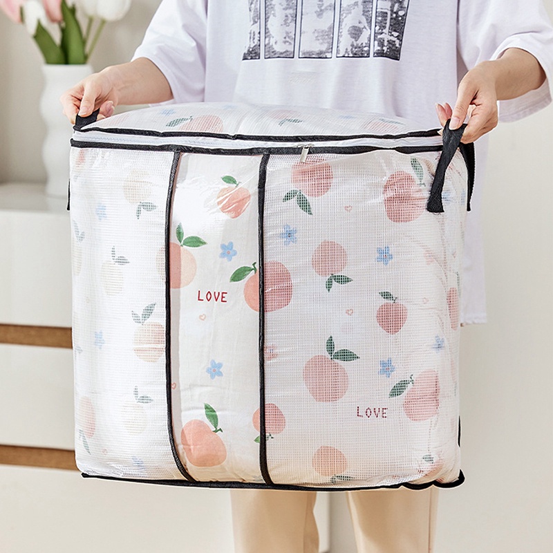 Túi Đựng Chăn Ga Giường Cỡ Lớn Chống Bụi Có Tay Cầm Tiện Dụng