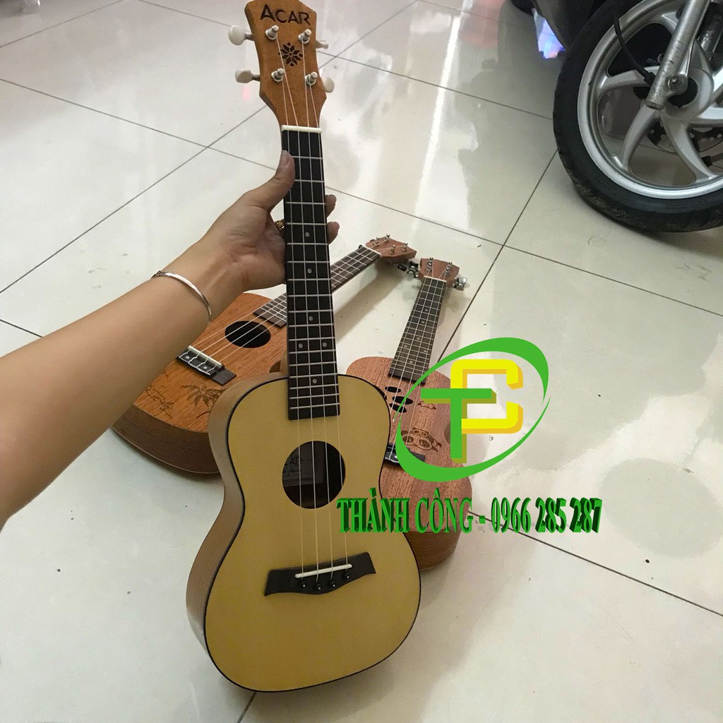 Đàn ukuele Acar concert size 23 mặt thông(tặng bao, phím, 1 dây sơ cua)
