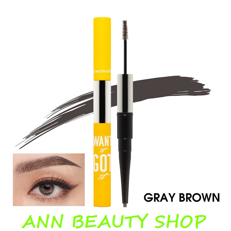 Kẻ mày 2 đầu Lemonade Want It Got It Dual Eyebrow 2g+2ml | BigBuy360 - bigbuy360.vn