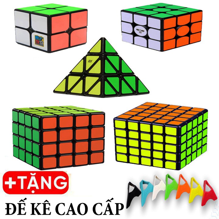 Trọn Bộ Rubik 2x2, 3x3, 4x4, 5x5, Rubik Tam Giác - Combo Rubik Cao Cấp Full Bộ