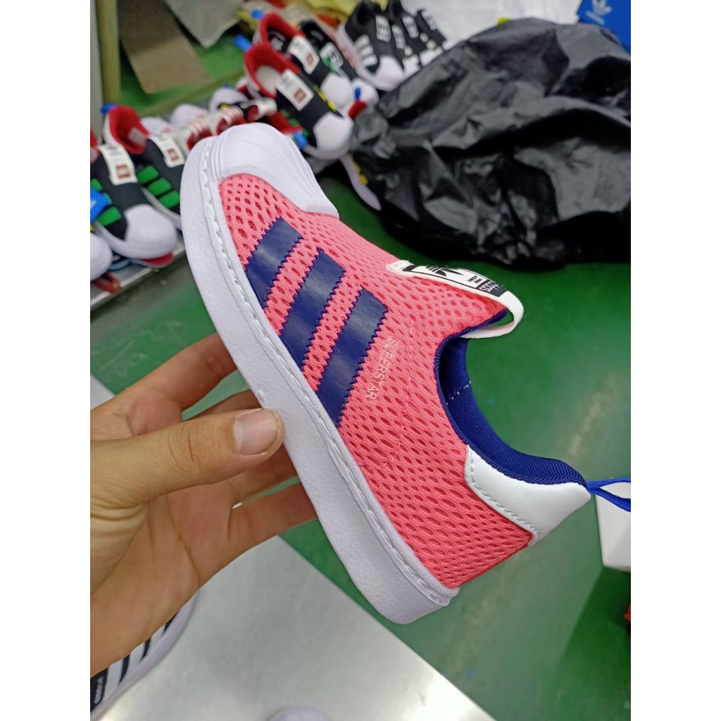 ADIDAS 69*hàng Có Sẵn*Giày Thể Thao Lưới Mềm Thoáng Khí Phong Cách Đơn Giản Cho Bé Trai Và Bé Gái