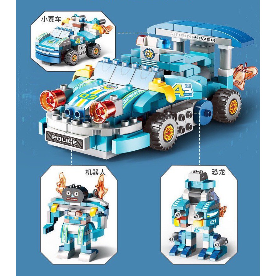 Lego xe đua cho bé 182 chi tiết cực đẹp, đồ chơi cho bé lắp ráp vô cùng thú vị