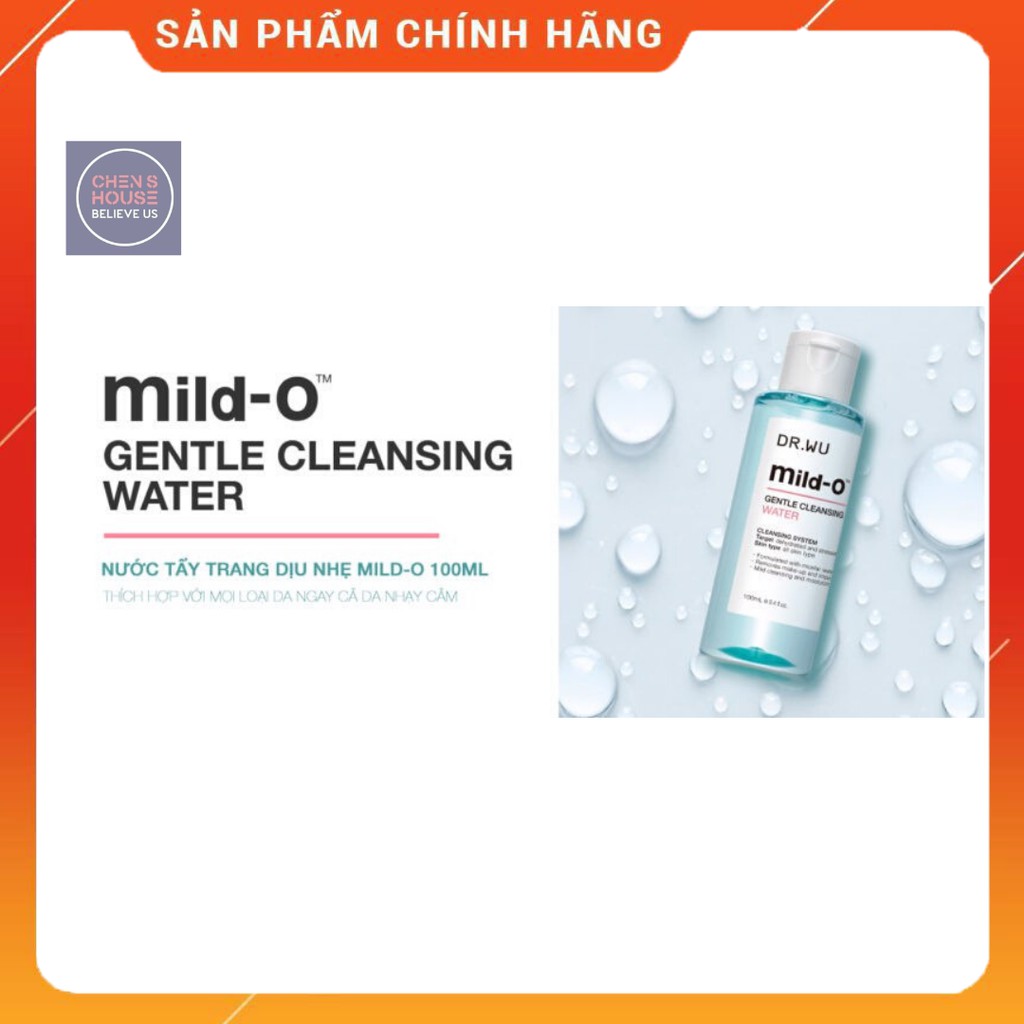 DR.WU Nước Tẩy Trang Dịu Nhẹ Mild-O 400ml