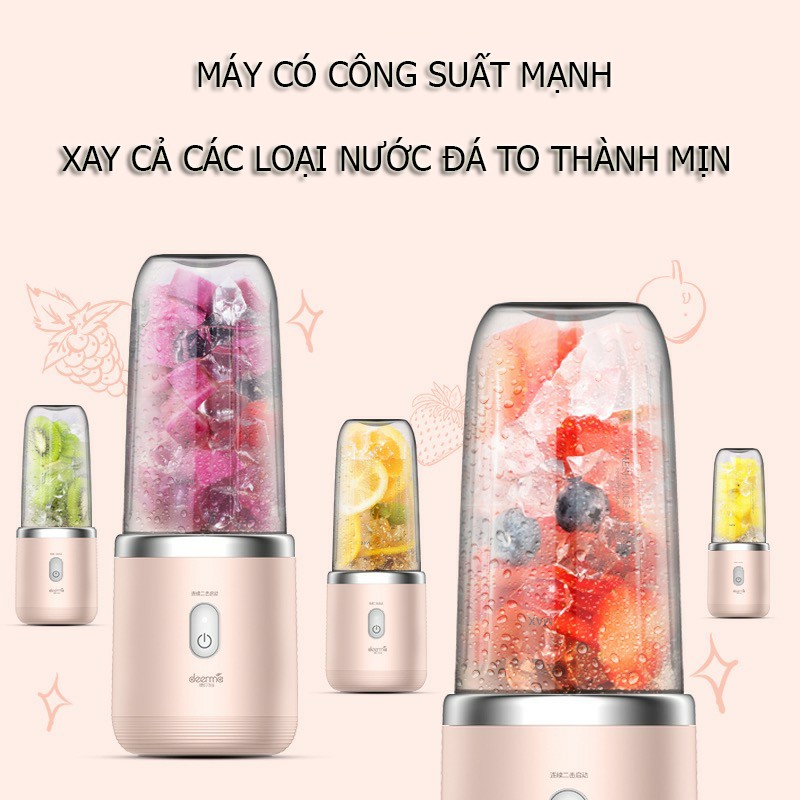 Máy Xay Sinh Tố Cầm Tay Xiaomi Deerma NU05 Không Dây Xay Trái Cây Xay Thịt Bằm Đồ Ăn Dặm Cho Trẻ Nhỏ - Bảo Hành 1 Năm