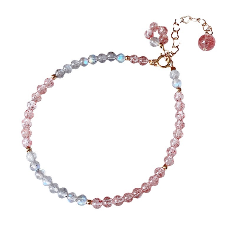 [Hàng Mới Về] Niche Vòng Tay Đính Pha Lê Mặt Trăng Xám Thiết Kế Mới Chính Hãng Niche