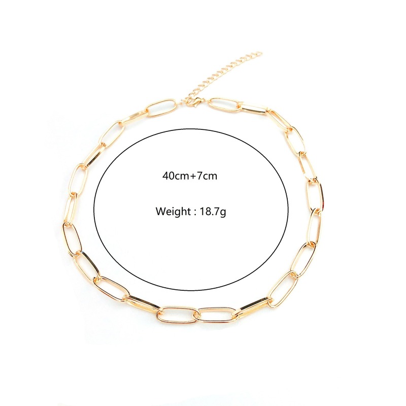 We Flower Dây chuyền hợp kim thiết kế mắc xích màu vàng/ bạc thời trang cho nữ