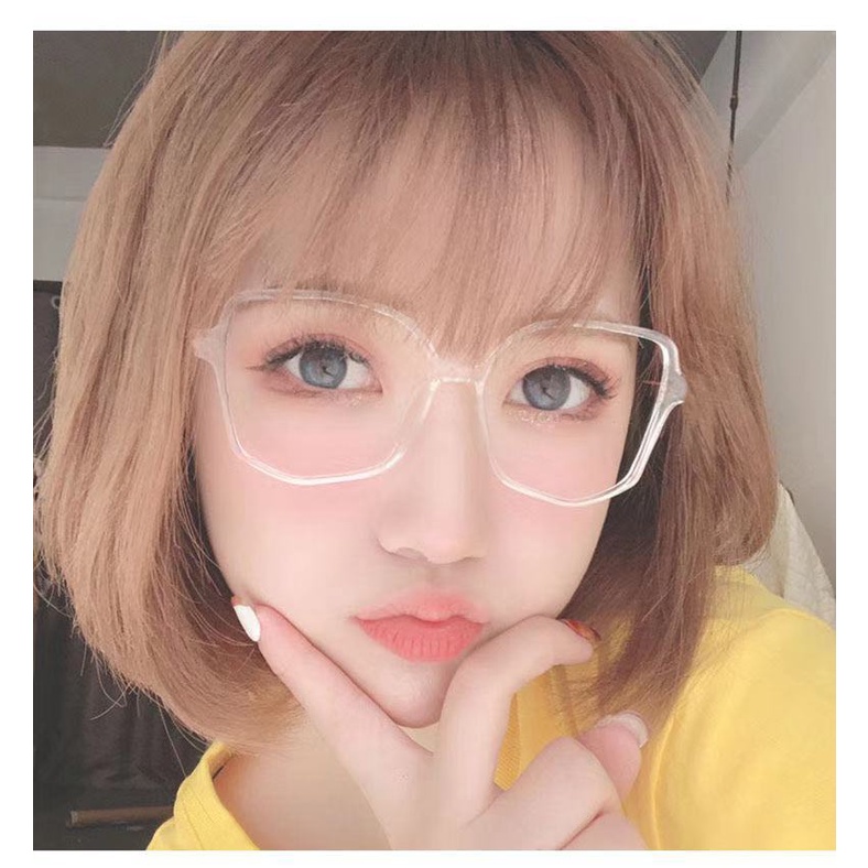 【0-600°Mắt kính cận gọng tròn chống bức xạ cho nam nữ