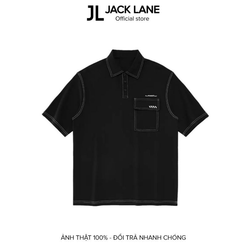 ❃▼ Áo Polo Oversize WONDER, JACKLANE, cộc tay Unisex Jack Lane