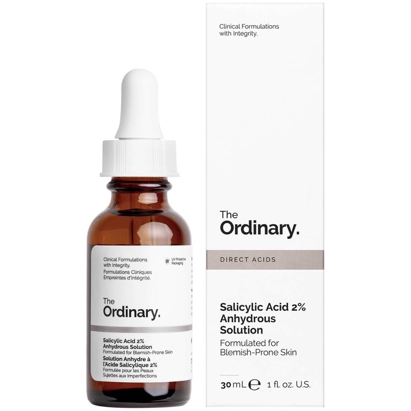 Tinh Chất The Ordinary Salicylic Acid 2% Anhydrous Solution 30ml Dành Cho Da Mụn 30ml