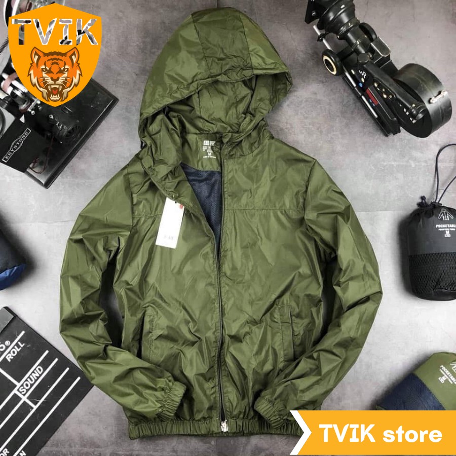 Áo khoác gió Tvik nam, nữ hai lớp chống nước nhẹ đủ size đến 90kg, KGU | BigBuy360 - bigbuy360.vn