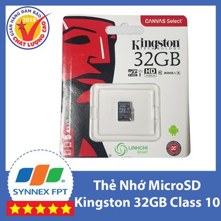 Thẻ Nhớ MicroSD Kingston 32GB - Tem Chính Hãng FPT (Chuyên Dùng Cho Raspberry Pi & Camera IP)