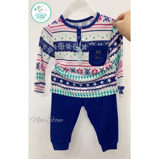 LITTLE LOVE - Bộ đồ dài cho bé trai bé gái vải len và nỉ mềm mại hãng LITTLE LOVE