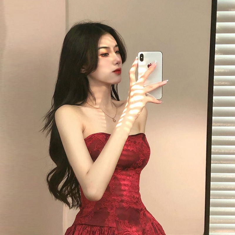 Đầm cúp ngực dáng xòe tiểu thư sexy gợi cảm Emilyshop